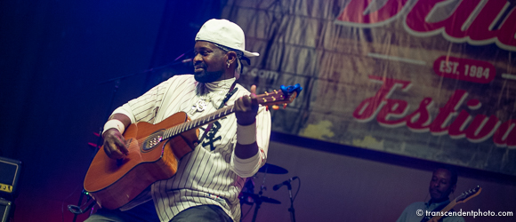 Zapłakany deszczem Chicago Blues Festival