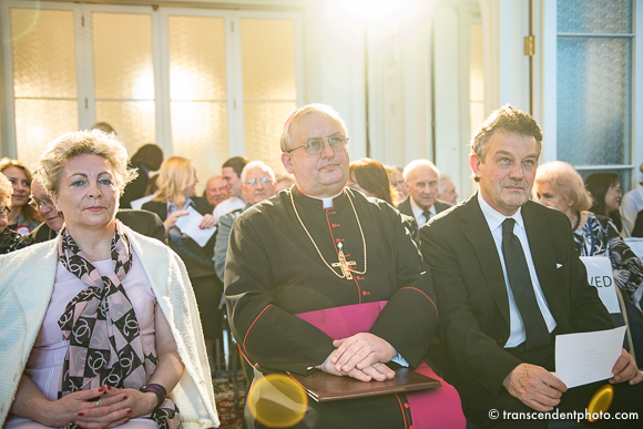 Polonijny efekt Cotarda - na zdjęciu od lewej posłanka Anna Cicholska, biskup Andrzej Wypych, ambasador RP Ryszard Schnepf