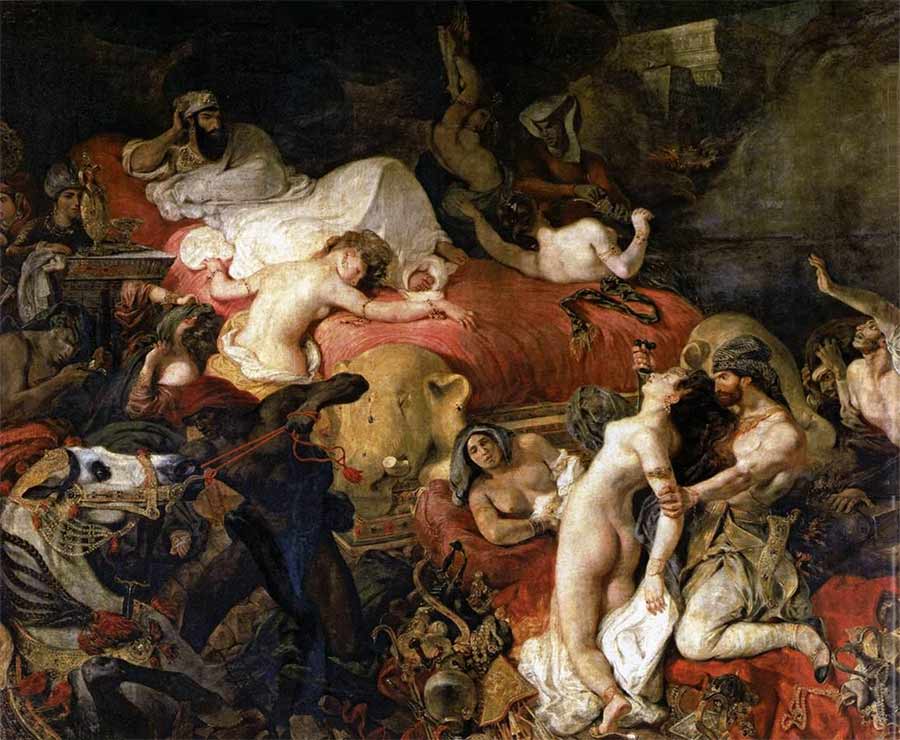 Eugene Delacroix The Death of Sardanapalus Painting