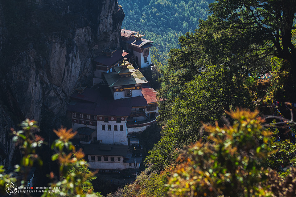 Klasztor Tiger's Nest widziany z góry