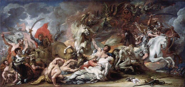 “Death on the Pale Horse,” painted by the American artist Benjamin West in 1796.